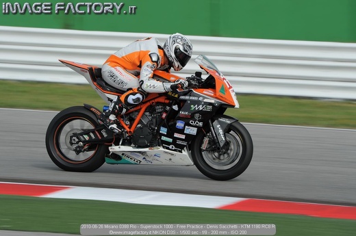 2010-06-26 Misano 0388 Rio - Superstock 1000 - Free Practice - Denis Sacchetti - KTM 1190 RC8 R